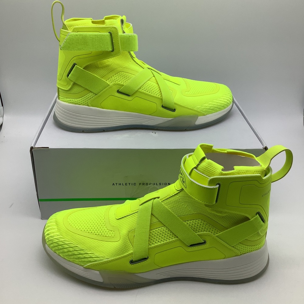 APL Athletic Propulsion Labs Super Future Neon Yellow Sneakers Shoes Size 14 New